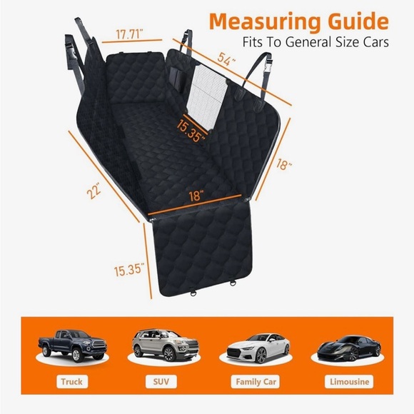 Black Quilted Dog carrier Car Seat Cover - Picture 1 of 2